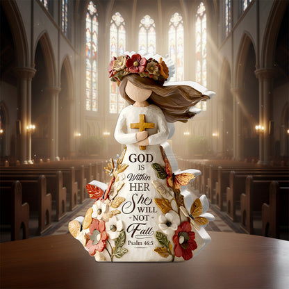 God Is Within Her She Will Not Fall - Acrylic Plaque