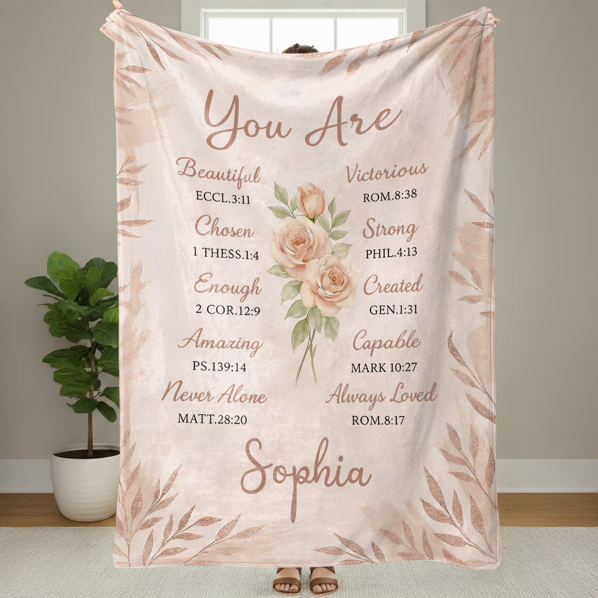 You Are - Personalized Sherpa Blanket