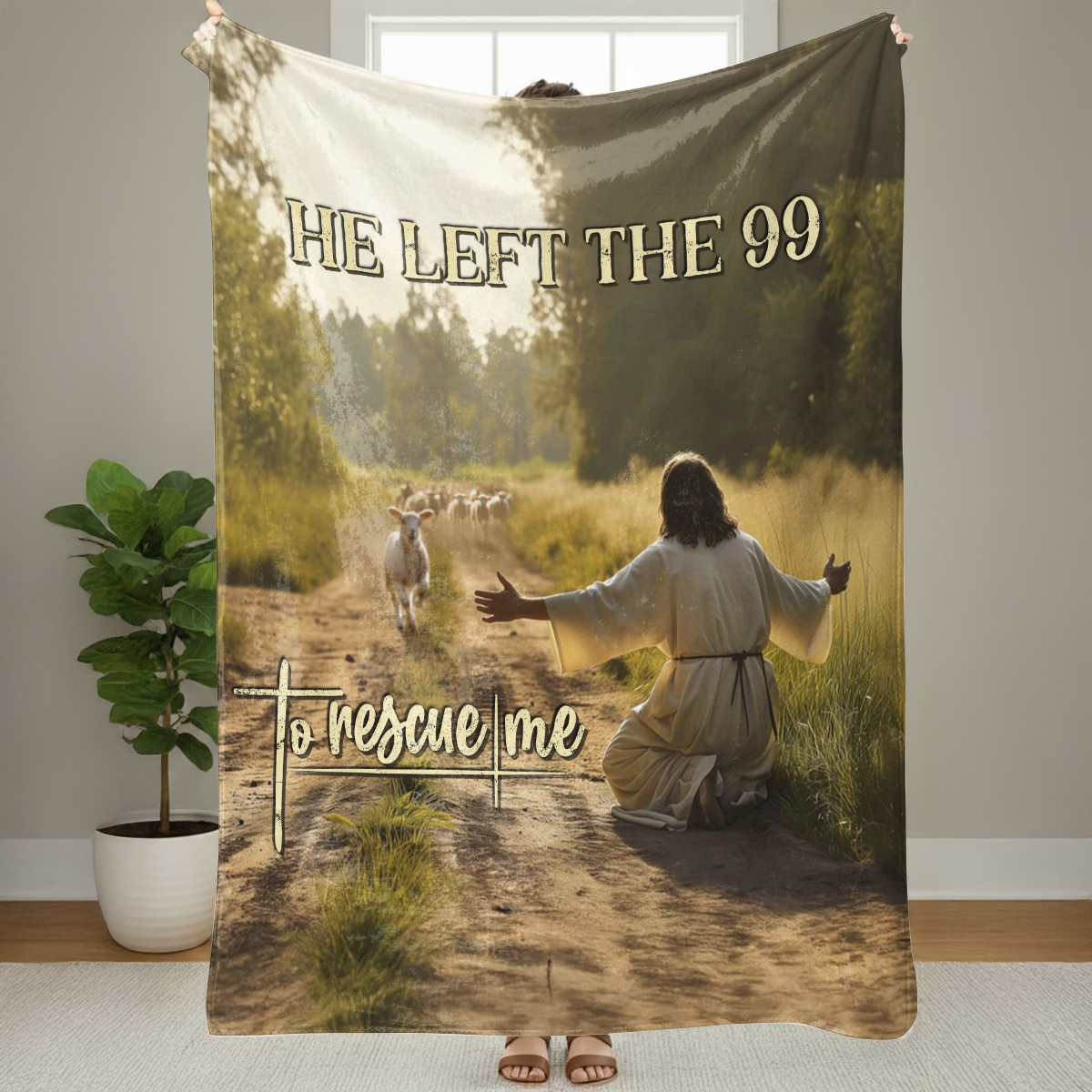 He Left The 99 To Rescue Me - Sherpa Blanket