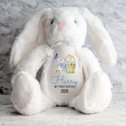 My First Easter 2026 -  Personalized Stuffed Bunny