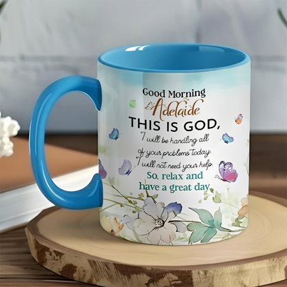Good Morning This Is God - Personalized Ceramic Mug