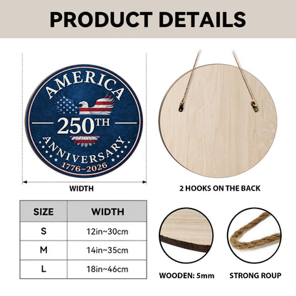 Freedom Anniversary - Wooden Door Sign