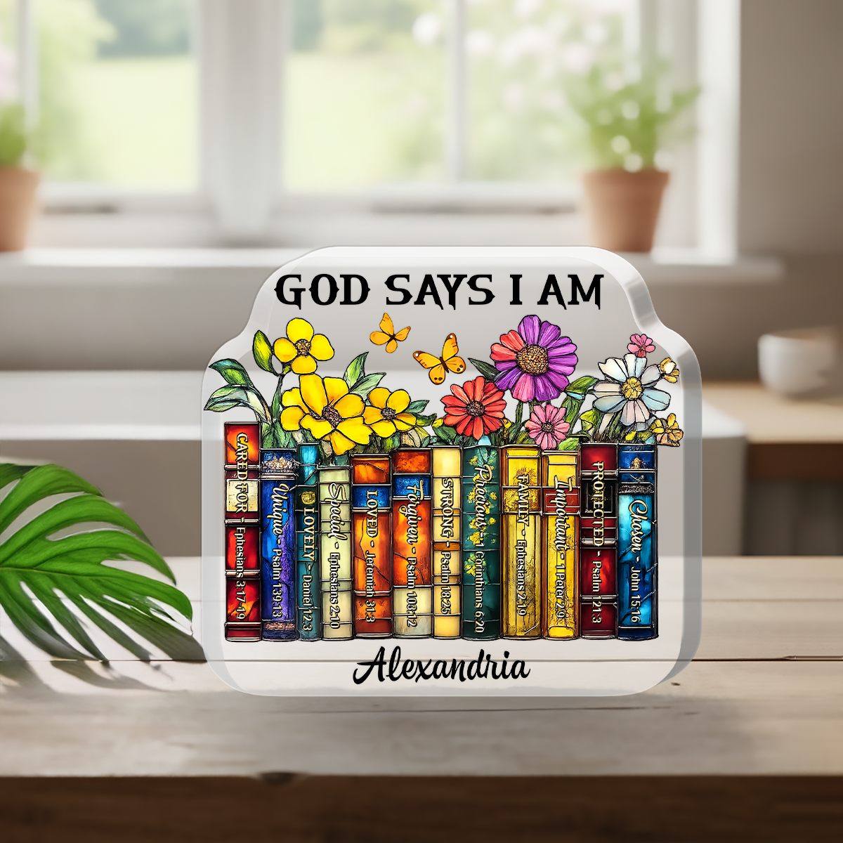 God Says I Am - Personalized Acrylic Plaque