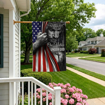One Nation Under God Jesus - Garden Flag