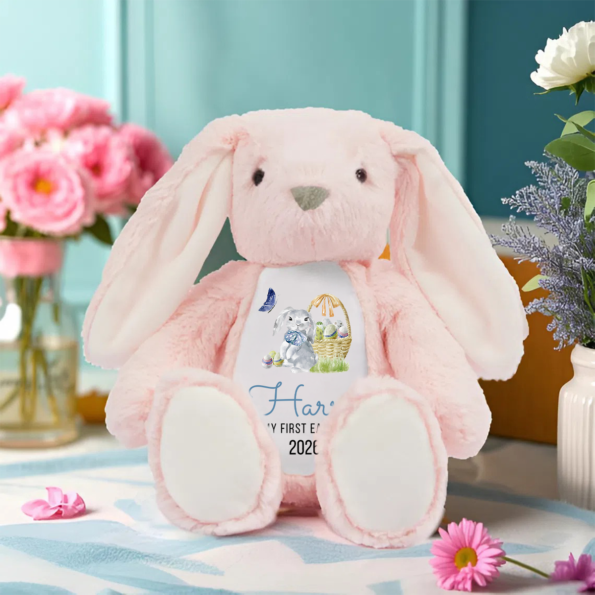 My First Easter 2026 -  Personalized Stuffed Bunny