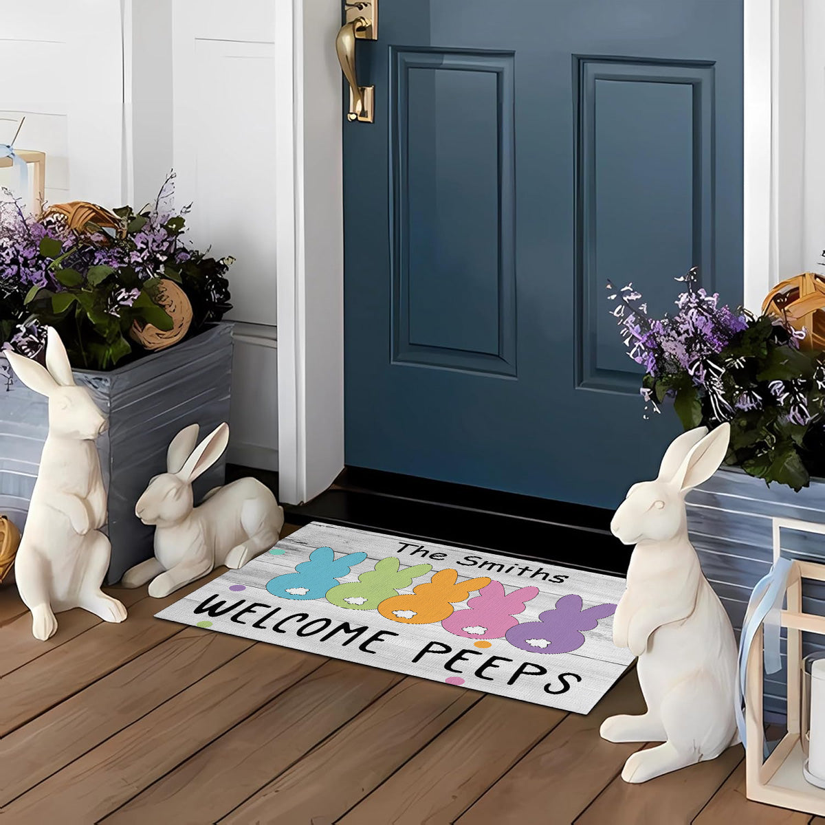 Welcome Peeps - Personalized Door Mat