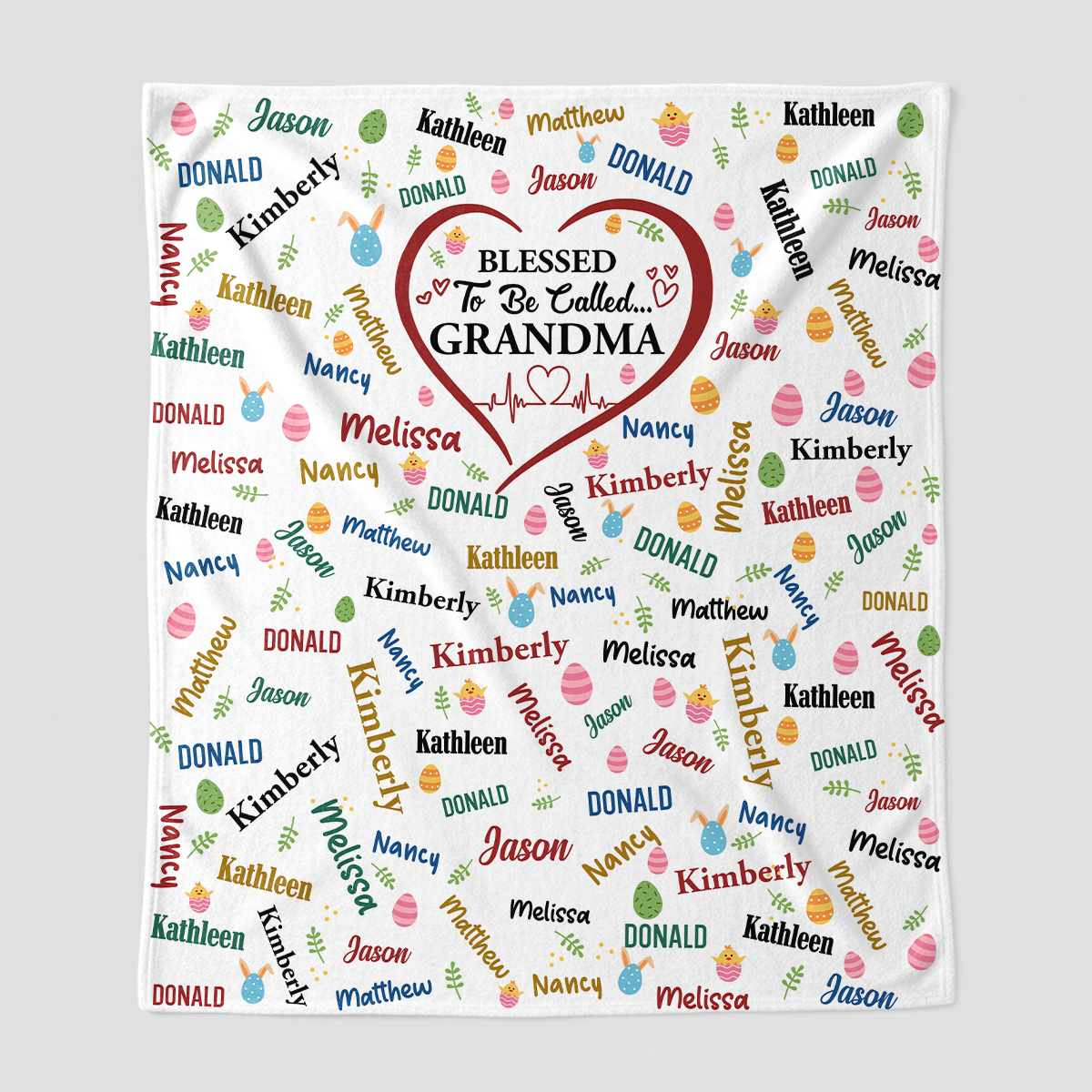 Blessed To Be Called Grandma - Personalized Sherpa Blanket