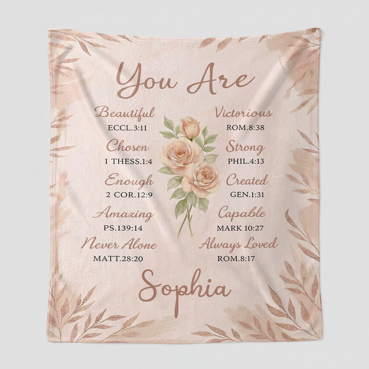 You Are - Personalized Sherpa Blanket