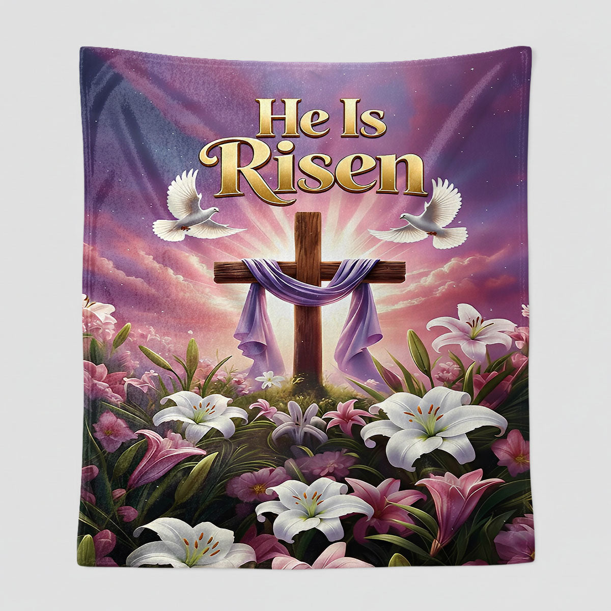 He Is Risen - Sherpa Blanket