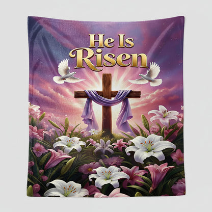 He Is Risen - Sherpa Blanket