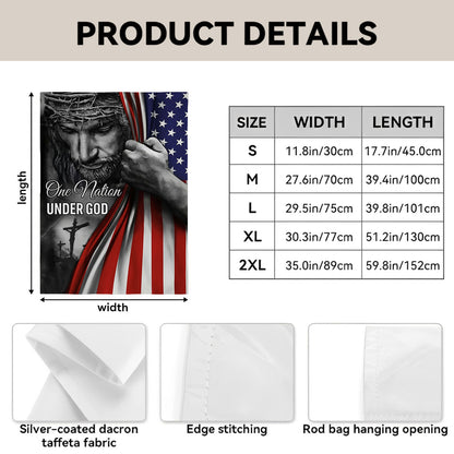 One Nation Under God Jesus - Garden Flag