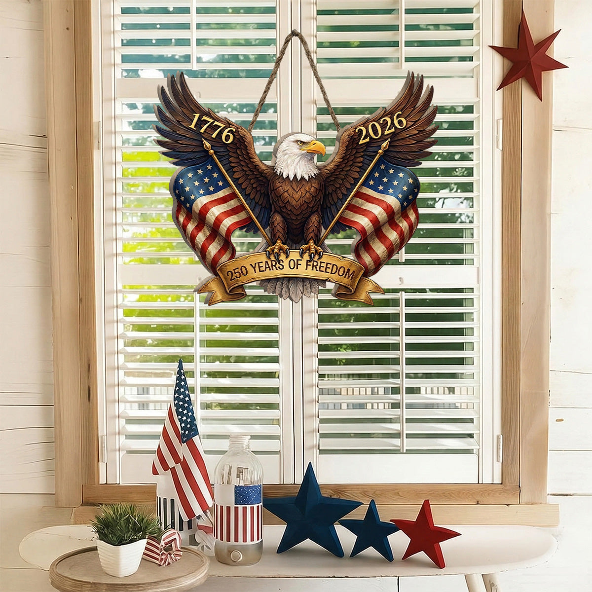 Freedom - Wooden Door Sign
