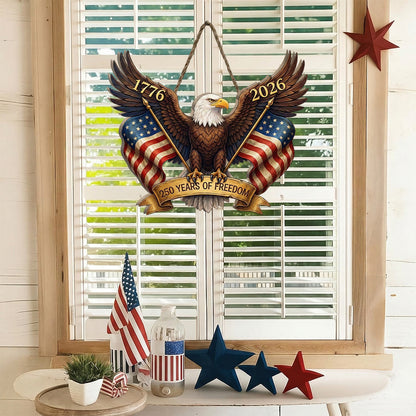Freedom - Wooden Door Sign
