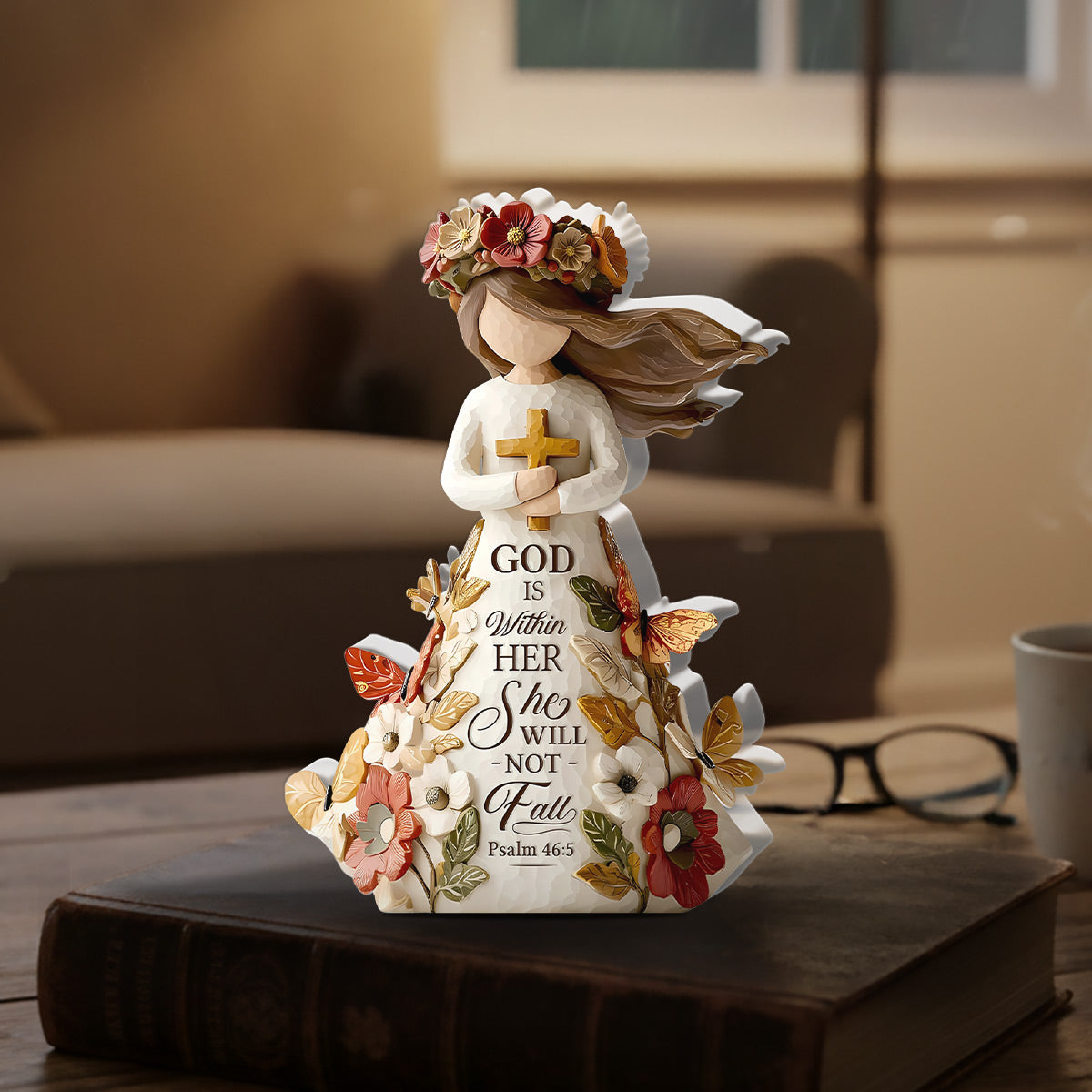 God Is Within Her She Will Not Fall - Acrylic Plaque