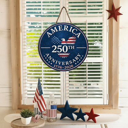 Freedom Anniversary - Wooden Door Sign