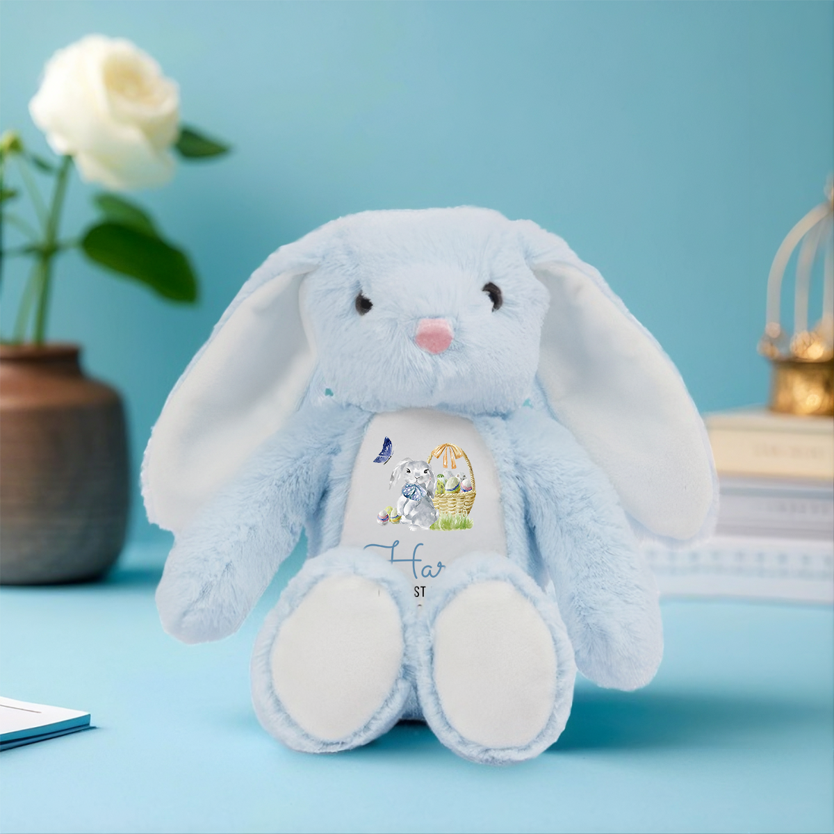 My First Easter 2026 -  Personalized Stuffed Bunny