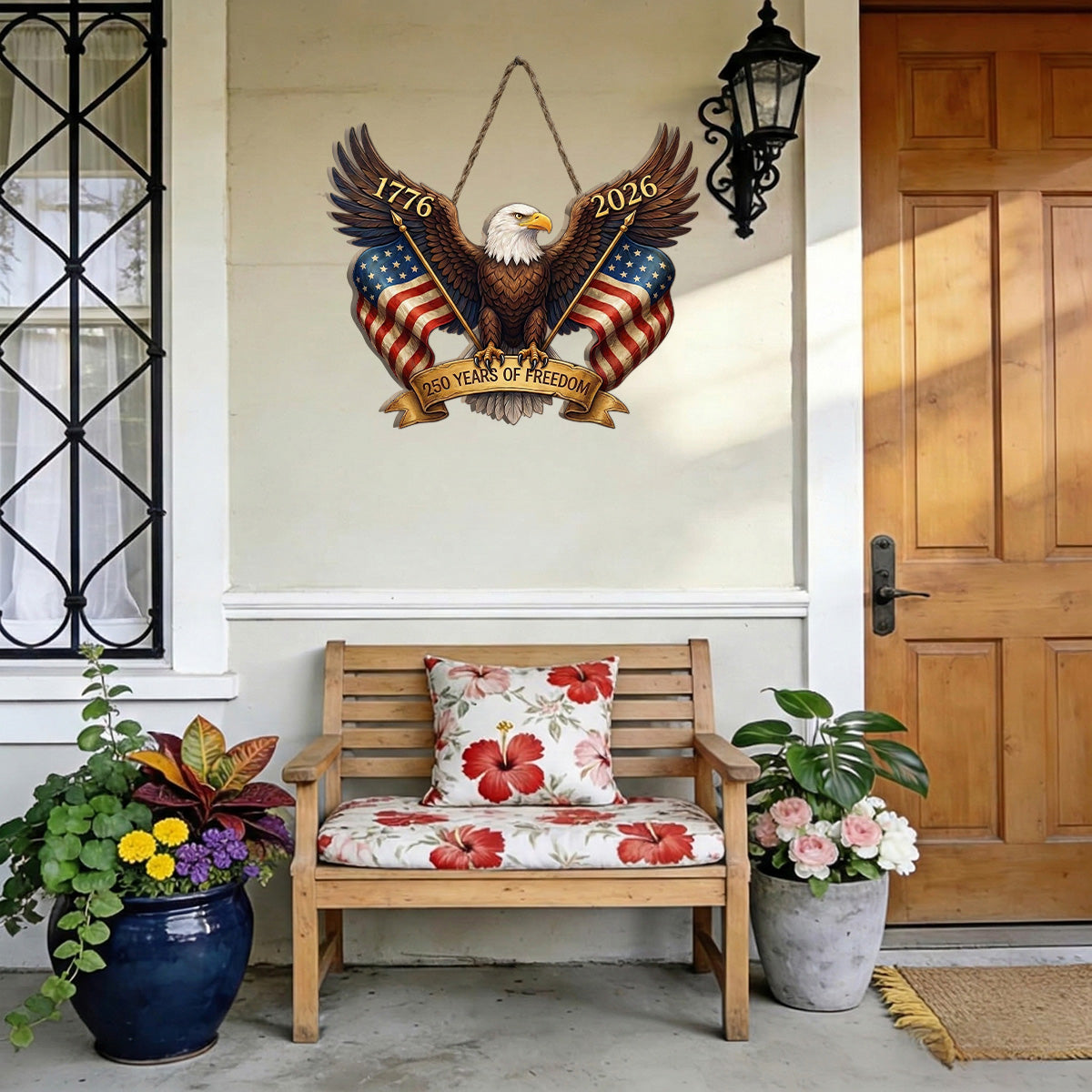 Freedom - Wooden Door Sign