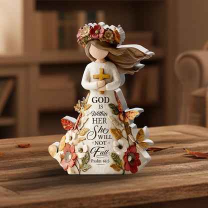 God Is Within Her She Will Not Fall - Acrylic Plaque