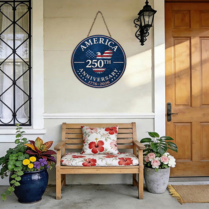 Freedom Anniversary - Wooden Door Sign