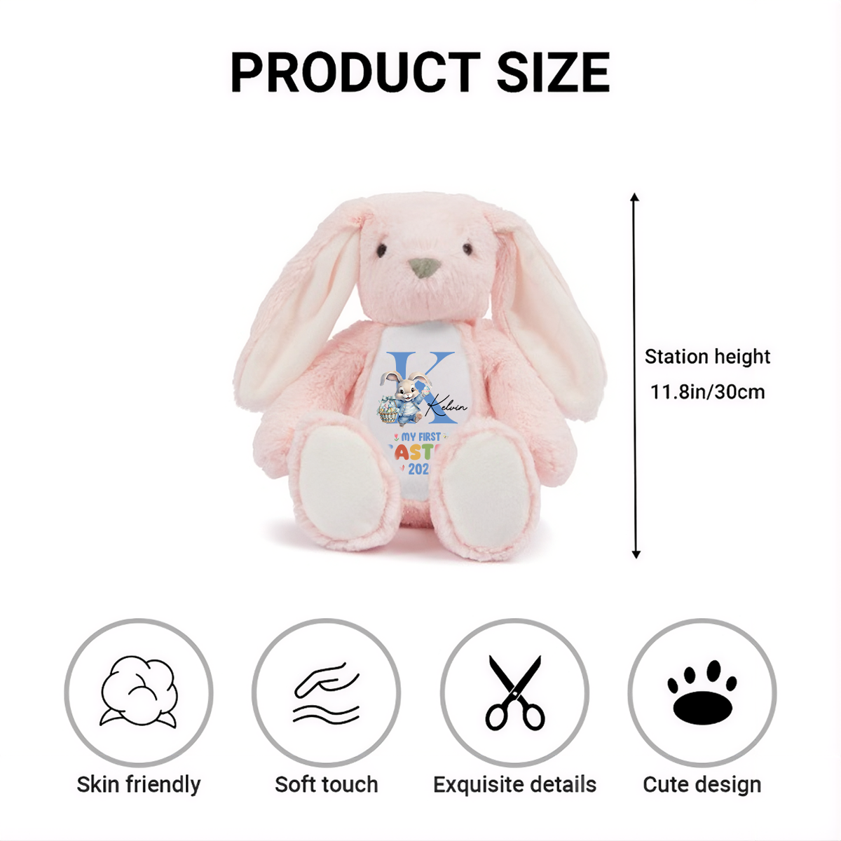 My First Easter - Personalized Stuffed Bunny