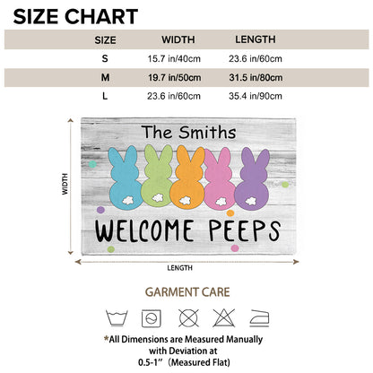 Welcome Peeps - Personalized Door Mat