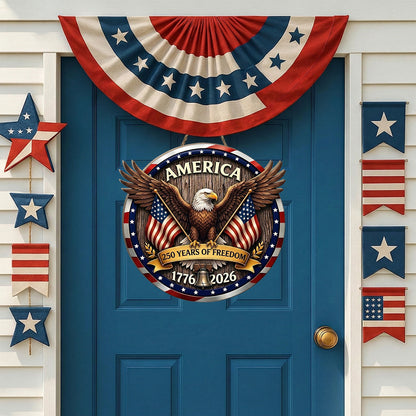 Freedom American Eagle - Wooden Door Sign