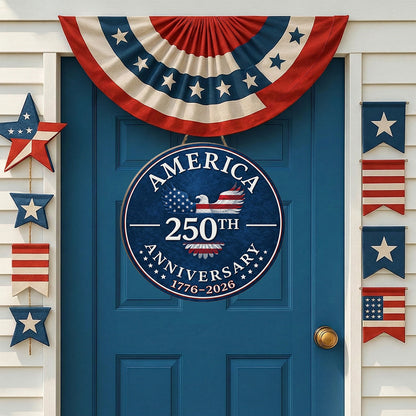 Freedom Anniversary - Wooden Door Sign