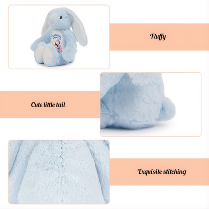 Grandma Sent You A Hug -  Personalized Stuffed Bunny