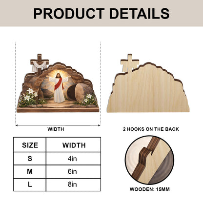 Jesus Resurrections - Wooden Block