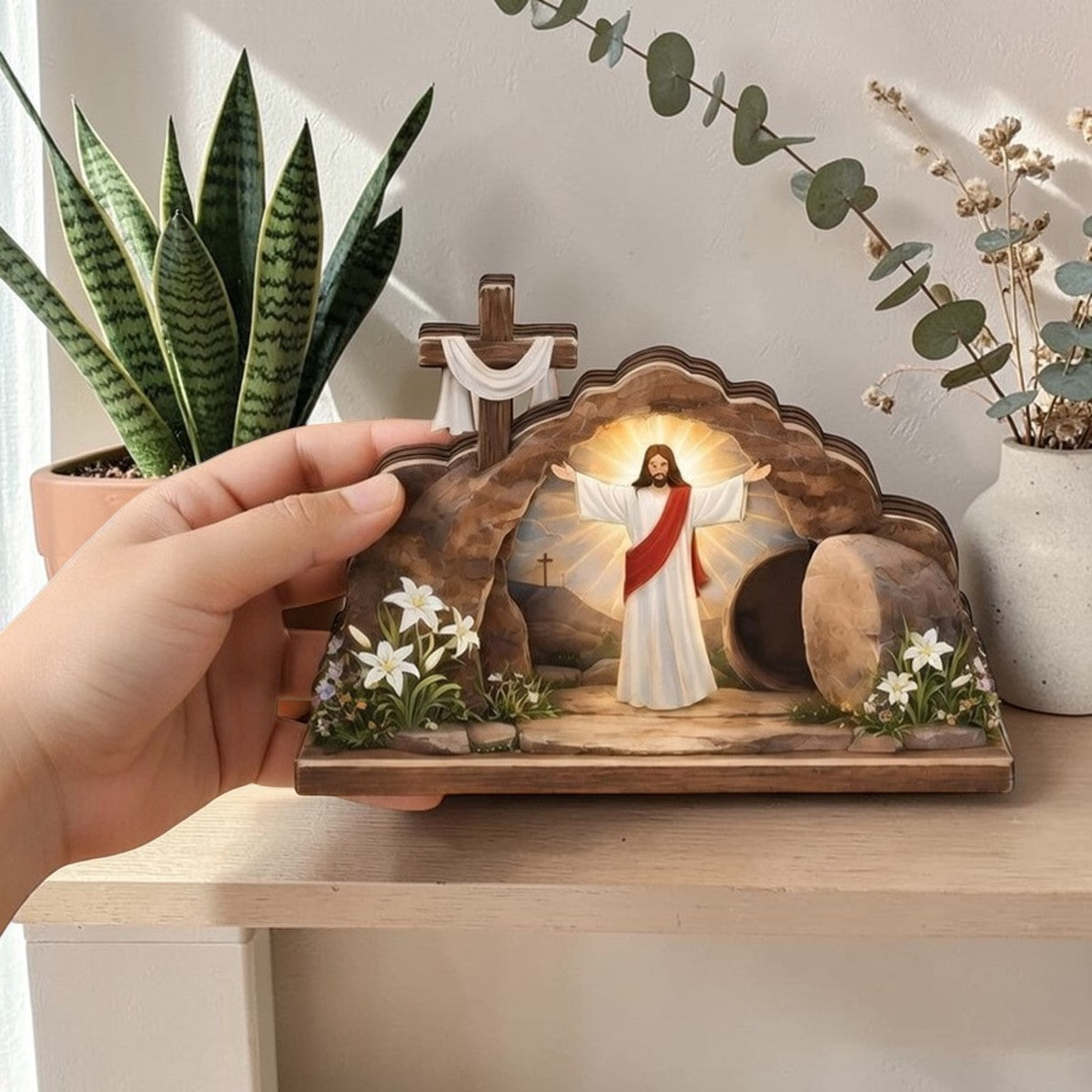 Jesus Resurrections - Wooden Block