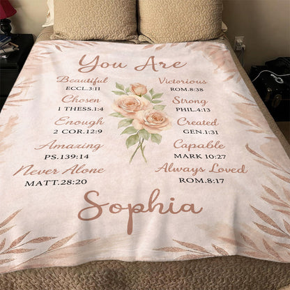 You Are - Personalized Sherpa Blanket