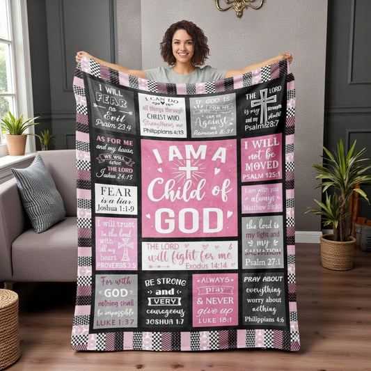 I Am A Child of God - Sherpa Blanket