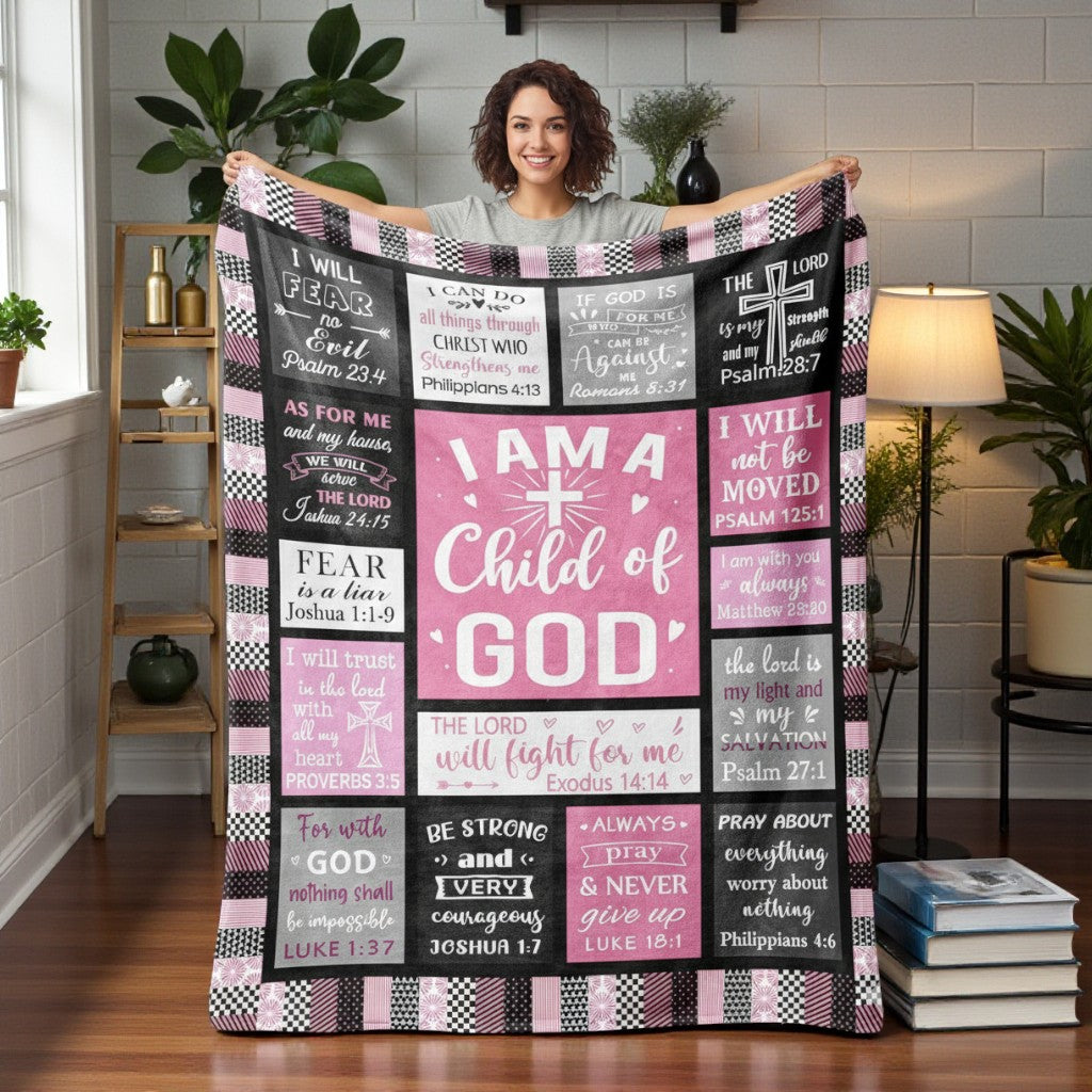 I Am A Child of God - Sherpa Blanket