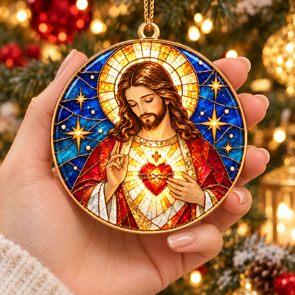 Sacred Heart of Jesus Christmas Ornament