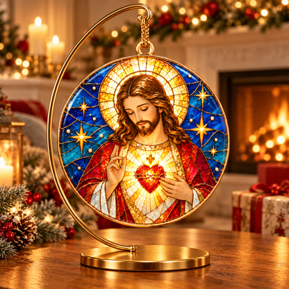 Sacred Heart of Jesus Christmas Ornament