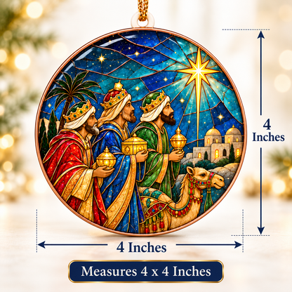 Three Wise Men Bethlehem Christmas Ornament