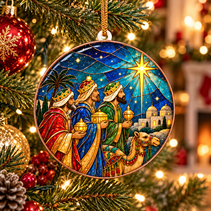 Three Wise Men Bethlehem Christmas Ornament