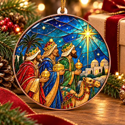 Three Wise Men Bethlehem Christmas Ornament
