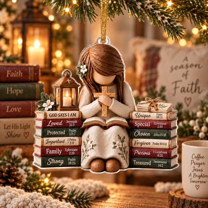 God Says I Am Christian Christmas Ornament