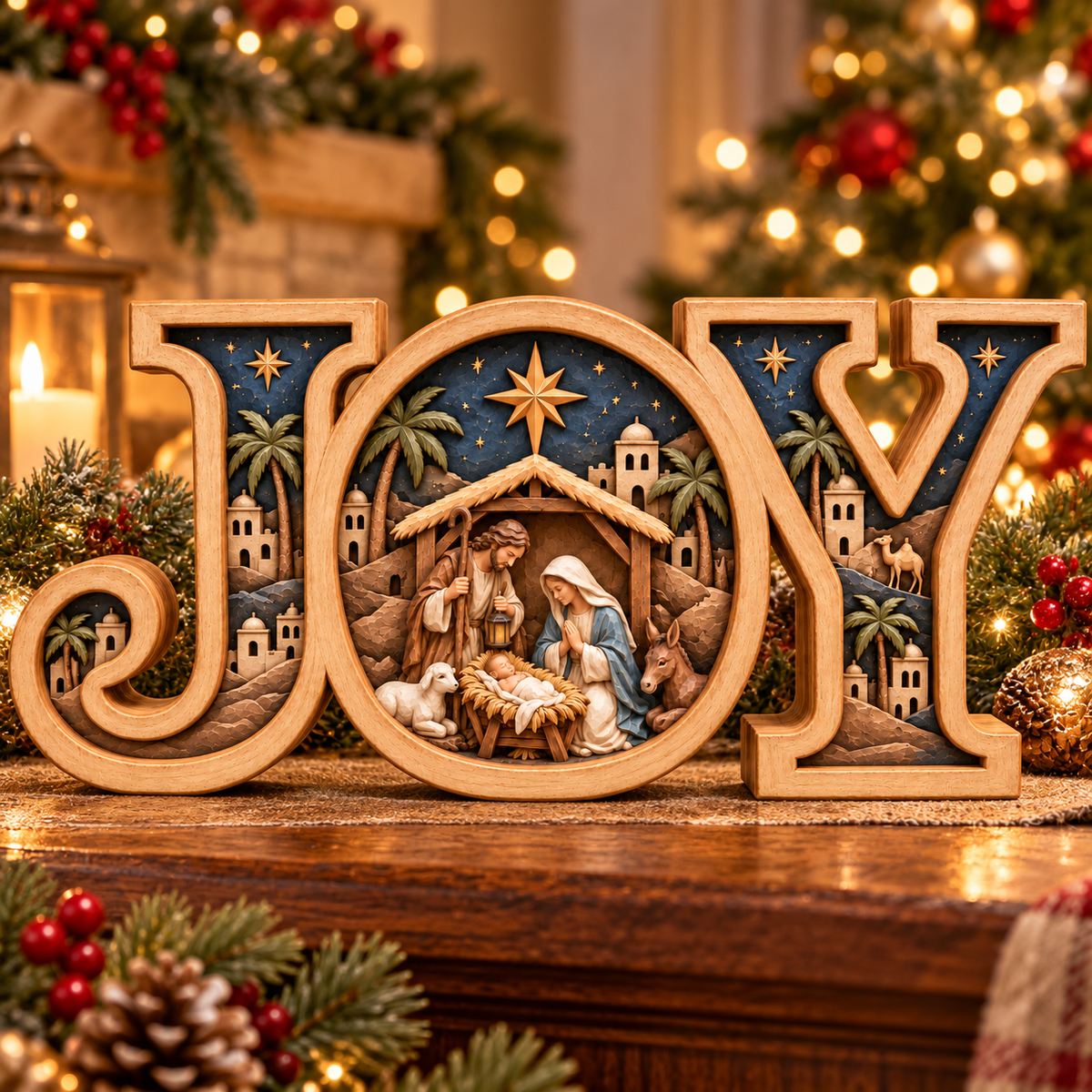 Warm Glow Nativity JOY