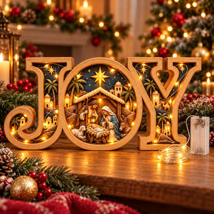 Warm Glow Nativity JOY