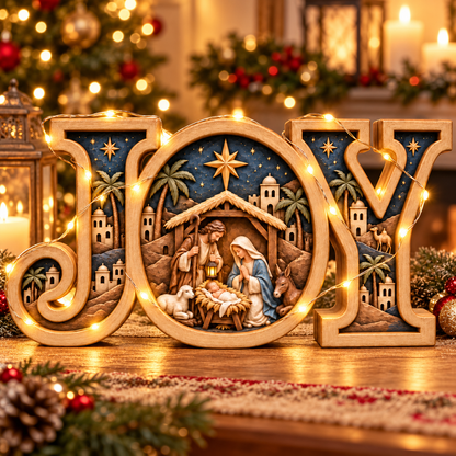 Warm Glow Nativity JOY