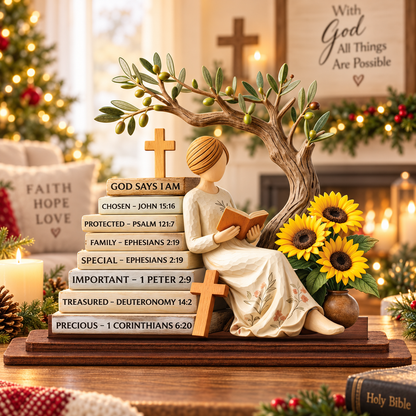 Faith & Sunflowers Christian Table Decor