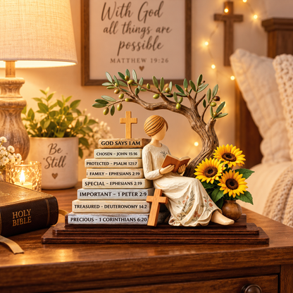 Faith & Sunflowers Christian Table Decor