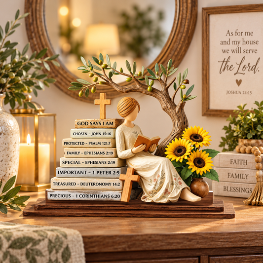 Faith & Sunflowers Christian Table Decor
