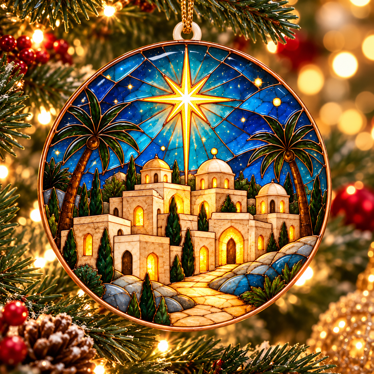 Bethlehem Star Christmas Ornament