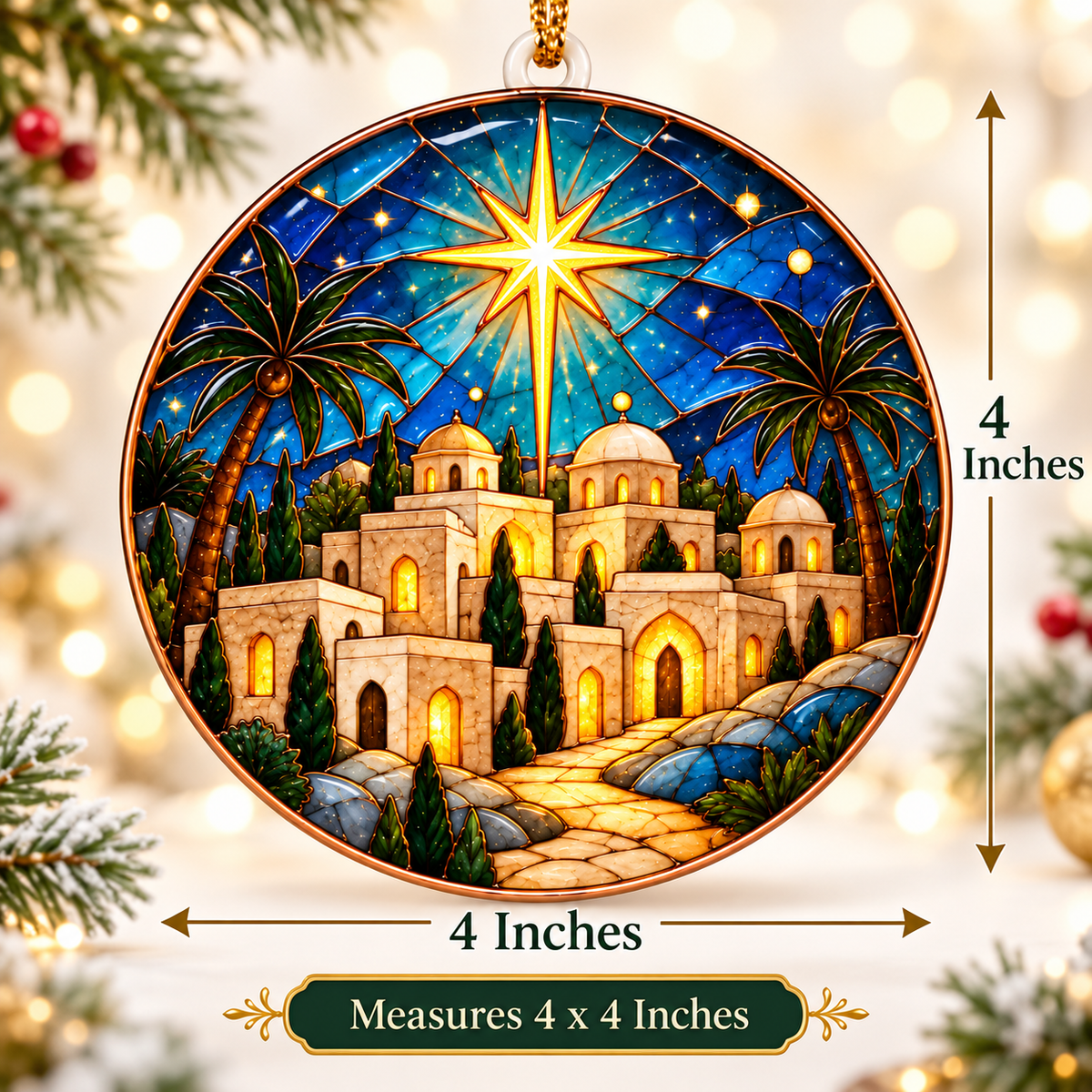 Bethlehem Star Christmas Ornament