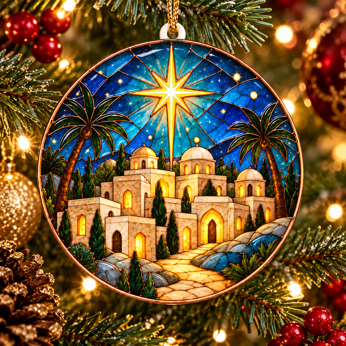 Bethlehem Star Christmas Ornament