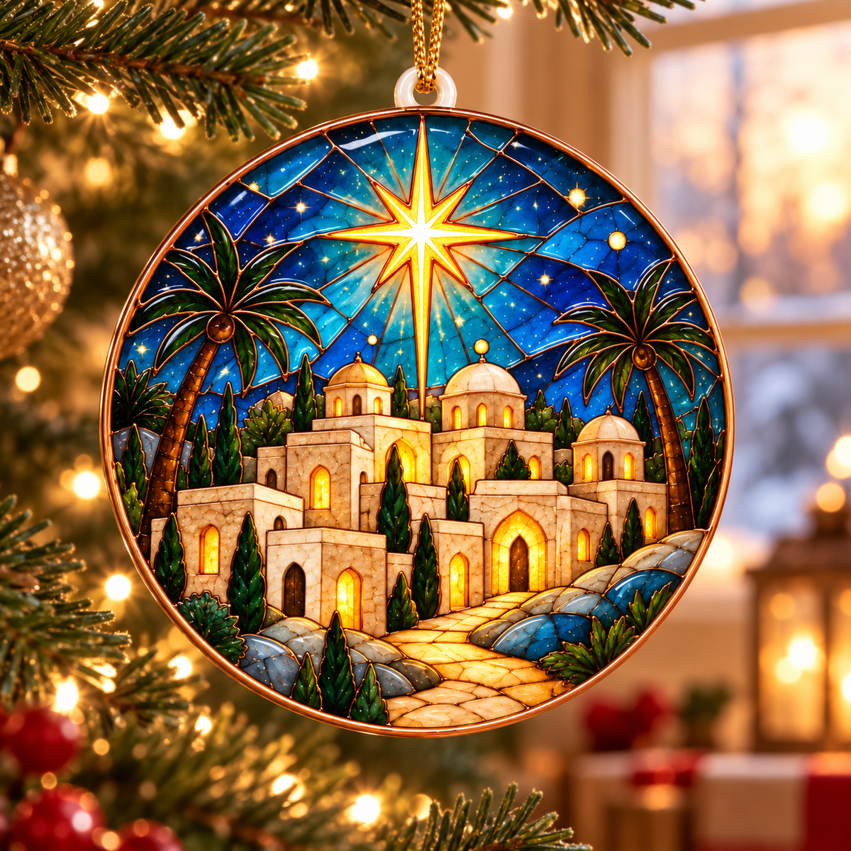 Bethlehem Star Christmas Ornament