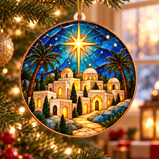 Bethlehem Star Christmas Ornament